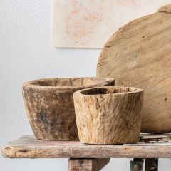 Carved Wood Accent Bowl