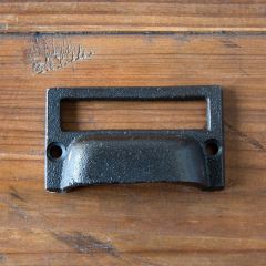 Cast Iron Drawer Pull With Card Slot
