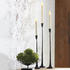 Cast Iron Taper Candle Holder Set of 3