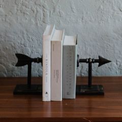 Cast Metal Arrow Bookends