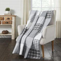 Casual Farmhouse Patchwork Pattern Throw Blanket