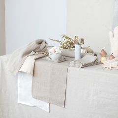 Casual Stonewashed Linen Table Runner