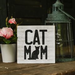 Cat Mom Square Sign