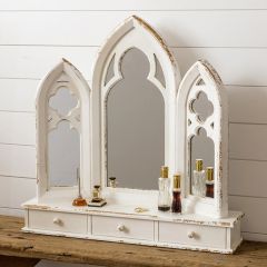 Cathedral Arch Tabletop Vanity Mirror