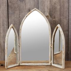 Cathedral Arch Tri Fold Mirror