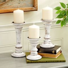 Distressed Vintage Inspired Candle Holders