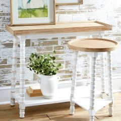 Rustic Wash Console Table