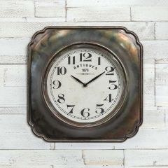 Indented Square Wall Clock