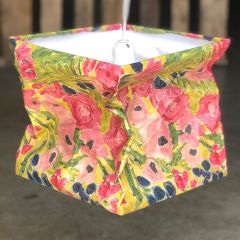 Abstract Floral Square Decorative Paper Shade