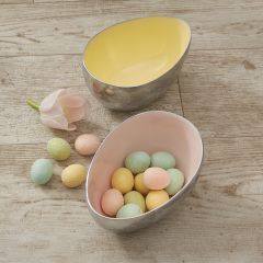 Ceramic Egg Shaped Bowl Pink