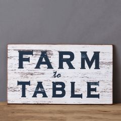 Farm to Table Wall Sign Set of 2