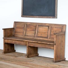 Chapel Style Wooden Bench