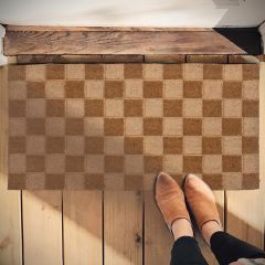 Checkered Pattern Doormat