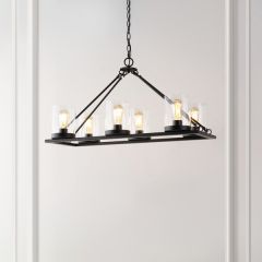 Chic and Charming 6 Light Linear Chandelier