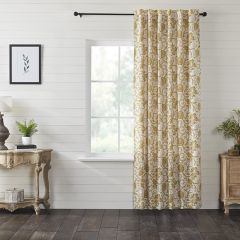 Chic Floral Curtain Panel 96 Inch