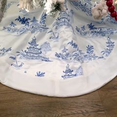 Chinoiserie Christmas Tree Skirt
