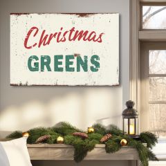 Christmas Greens Canvas Wall Art