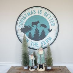 Christmas Is Better On The Farm Metal Sign 32 Inch