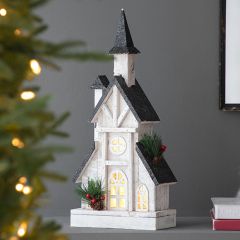 Christmas Tabletop Wooden Church