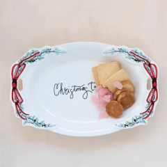 Christmas Treats Stoneware Platter