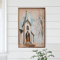 Church In Spring Framed Wall Art