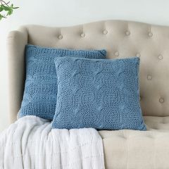 Classic Cable Knit Throw Pillow
