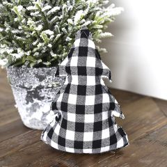 Classic Checked Christmas Tree Door Stopper