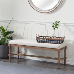 Classic Cottage Cushioned Bench
