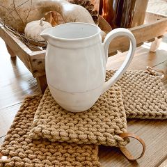 Classic Crocheted Potholders Set of 3
