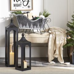Classic Ebony Metal Lantern