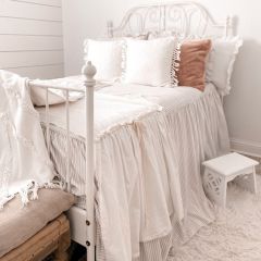 Classic Farmhouse Ticking Stripe Bedspread Set