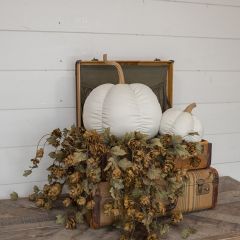 Classic White Fabric Pumpkin