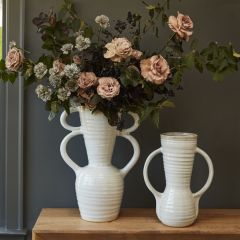 Classically Modern Handled Flower Vase