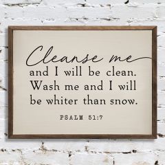 Cleanse Me Psalm Wall Art