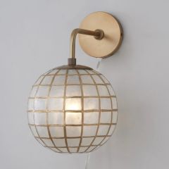 Coastal Elegance Round Wall Sconce Lamp