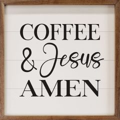 Coffee And Jesus Amen Wall Art