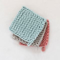 Color Pop Crocheted Pot Holder Set of 3