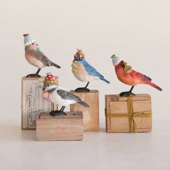 Colorful Bird Figures Set of 4