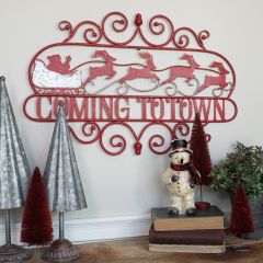 Coming To Town Metal Wall Decor