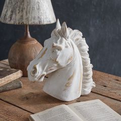 Contemporary Distressed Horse Head Sculpture