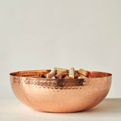 Copper Finished Metal Bowl