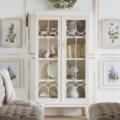 Cottage Accent Cabinet With Shelves