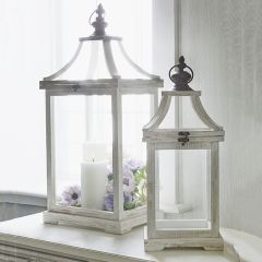 Cottage Decor Lantern Set of 2