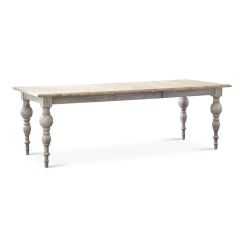 Cottage Farmhouse Dining Table with Leaf