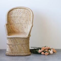 Cottage House Bamboo and Rope Accent Chair
