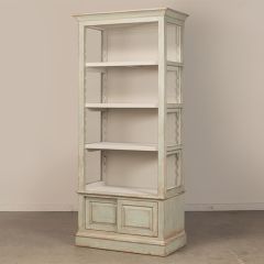 Cottage Pine Glass Side Bookcase