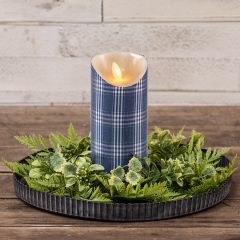 Cottage Plaid Flameless Candle