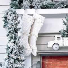 Cotton Blend Christmas Stocking