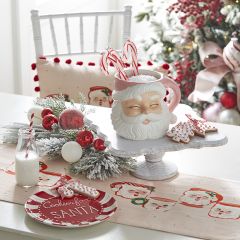 Cotton Candy Ceramic Santa Mug
