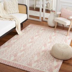 Cotton Candy Pink/Ivory Area Rug
